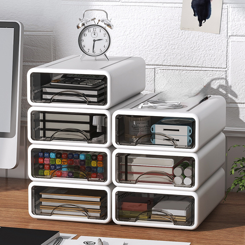 Maximize Your Desk Space With This Desktop Computer Riser & Drawer Storage  Organizer! - Temu
