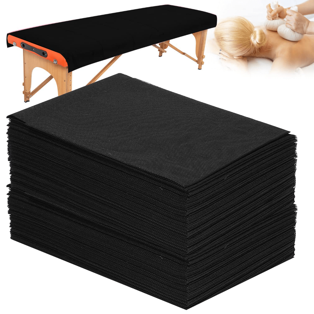 50 feuilles de matelas de massage spa jetables, draps de lit de massage de  salon, couverture de table de rouleau de papier d'appui-tête non tissé,  pour fournitures de tatouage - Temu France