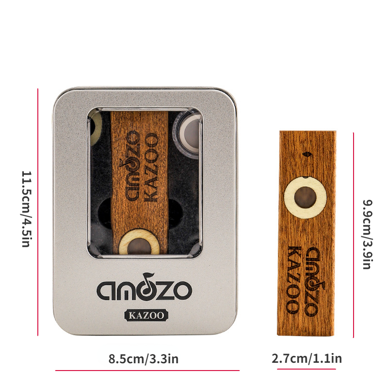 Acheter Kazoo en métal ton C avec instrument de musique à diaphragme de  flûte