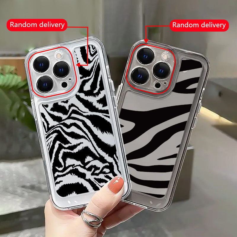 Black Stripe Pattern Phone Case Iphone 12 13 Pro Max Mini - Temu United ...