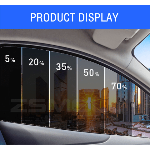 Pare-brise de Voiture Film Pare-Brise Solar Protection Fenêtre Film Teinte  UV Blocage 130x20cm 