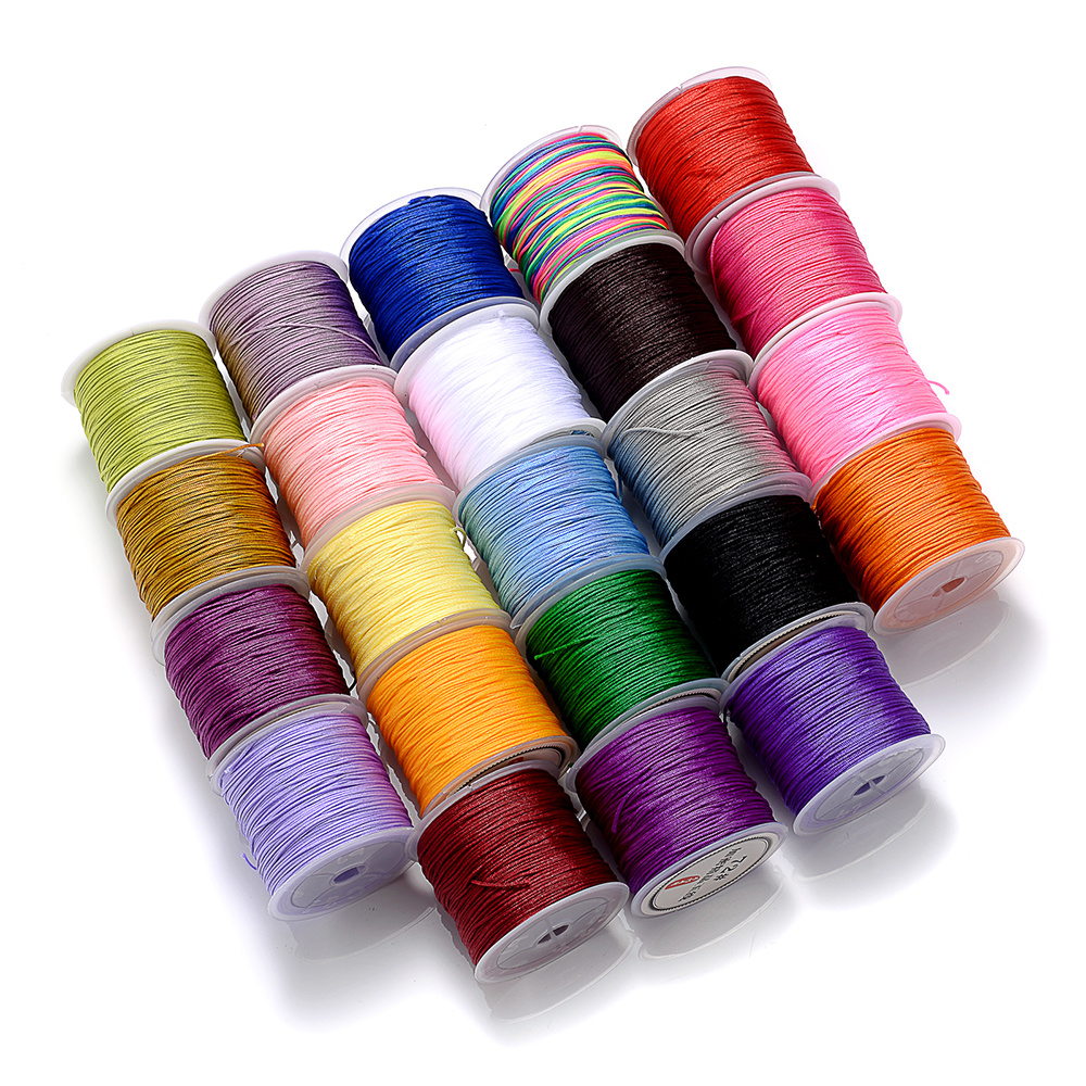 1mmx20meters Nylon Silk Cord Thread For Diy Tassels Christmas Decors  Pendant Lanyard Braided String Special Jewelry Making Craft Supplies - Temu