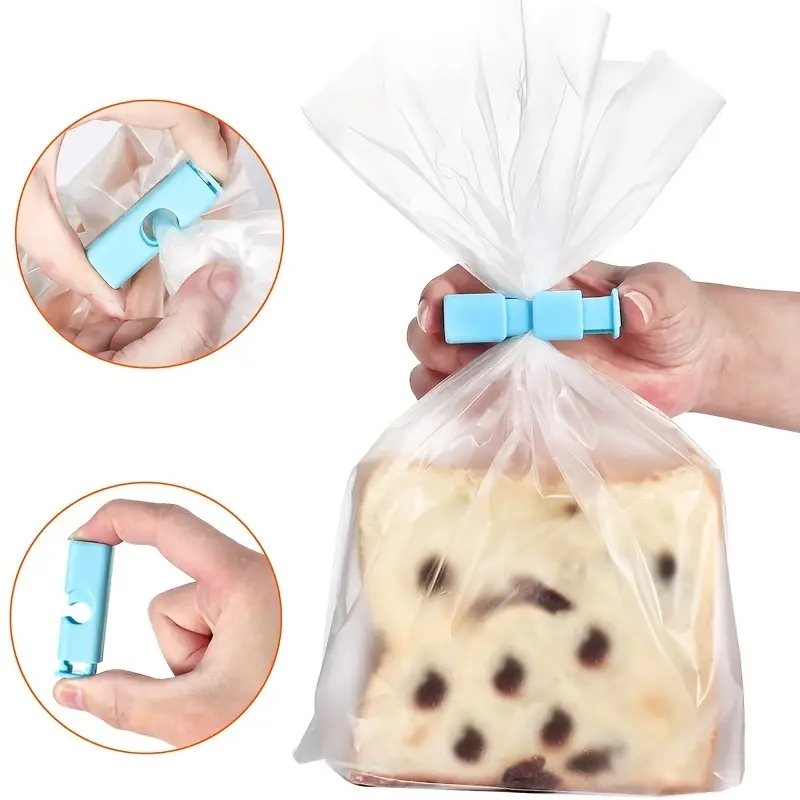 Bag Clips Sealer, Plastic Food Snack Bag Pouch Clip Sealer For Keeping Food  Fresh For Home Kitchen - Temu