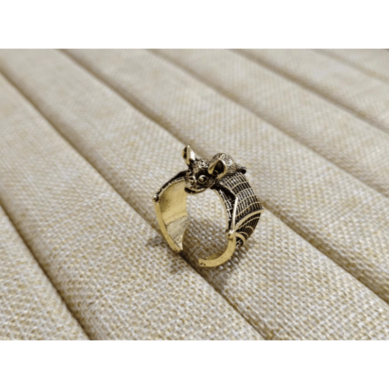 Men's Bat Ring Adjustable Punk Hip Hop Ring
