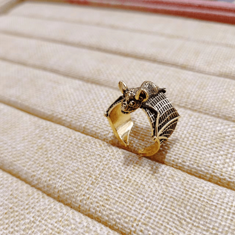 Men's Bat Ring Adjustable Punk Hip Hop Ring
