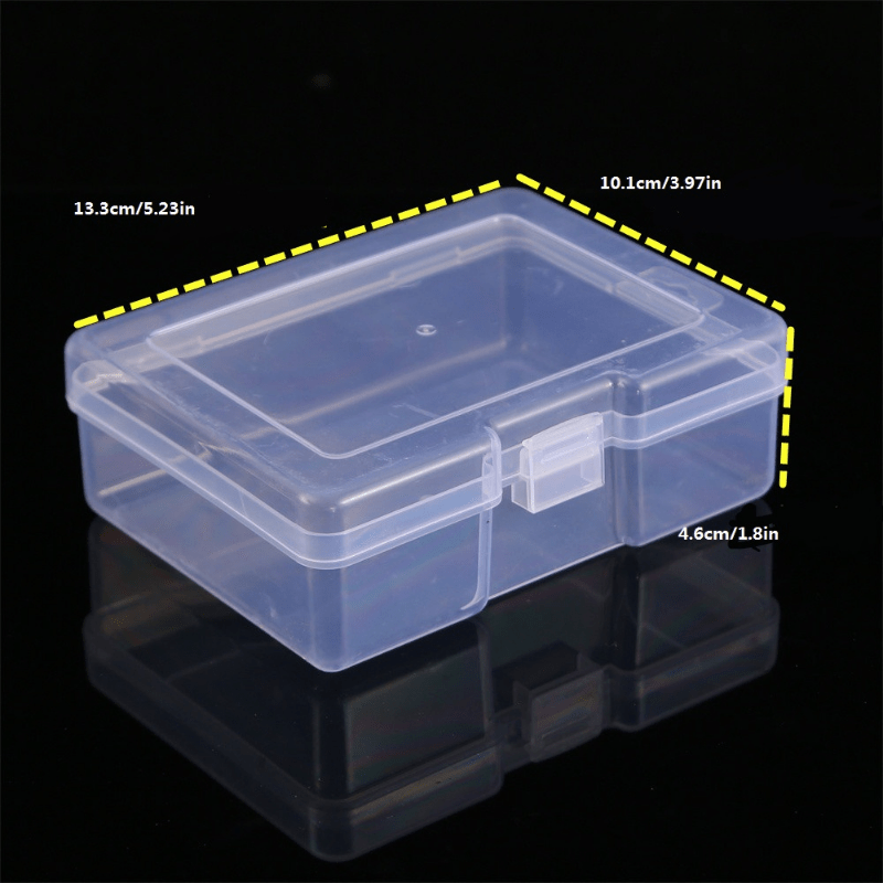 Middle Size Transparent Plastic Storage Box Buckle Lock Box