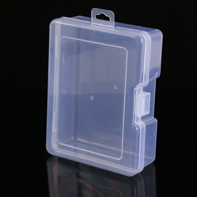 Middle Size Transparent Plastic Storage Box Buckle Lock Box