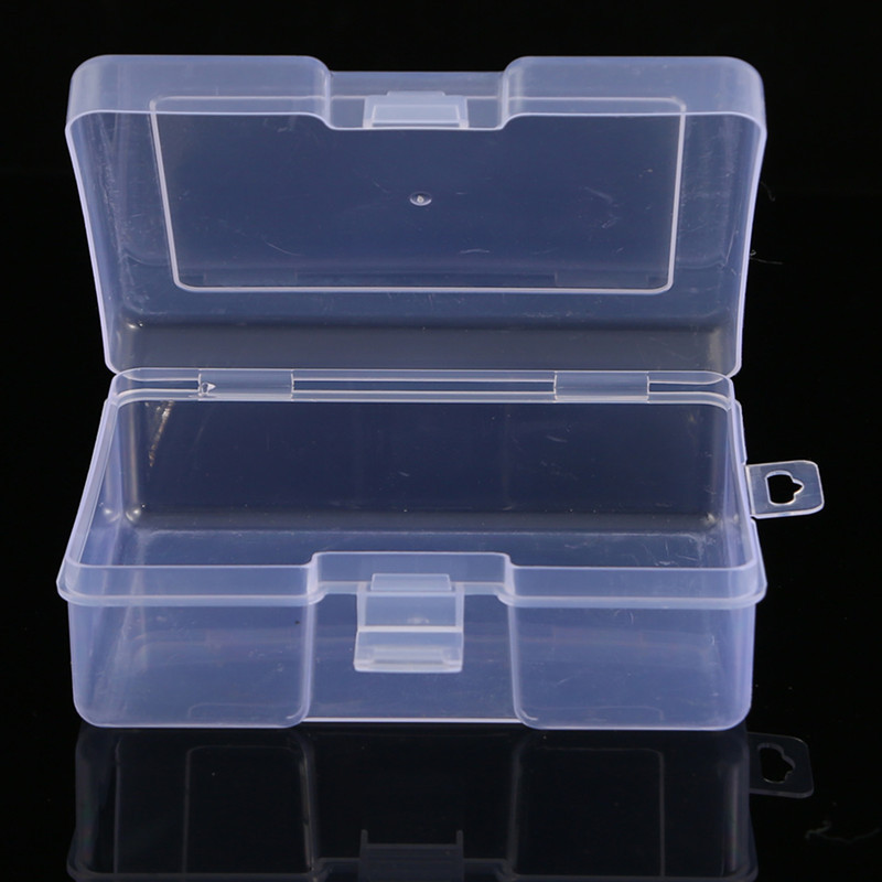 Middle Size Transparent Plastic Storage Box Buckle Lock Box