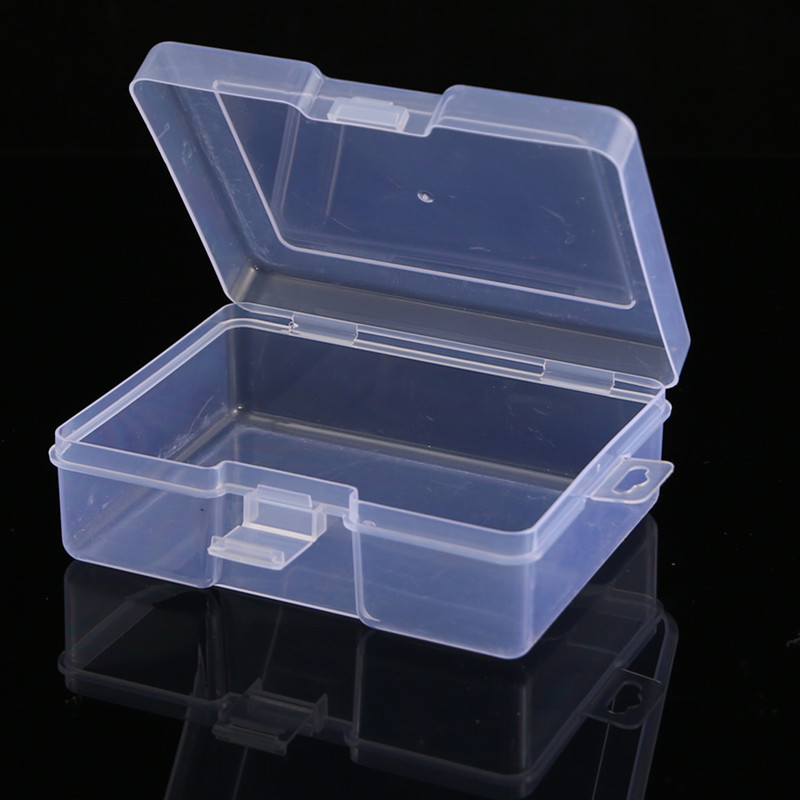 Middle Size Transparent Plastic Storage Box Buckle Lock Box