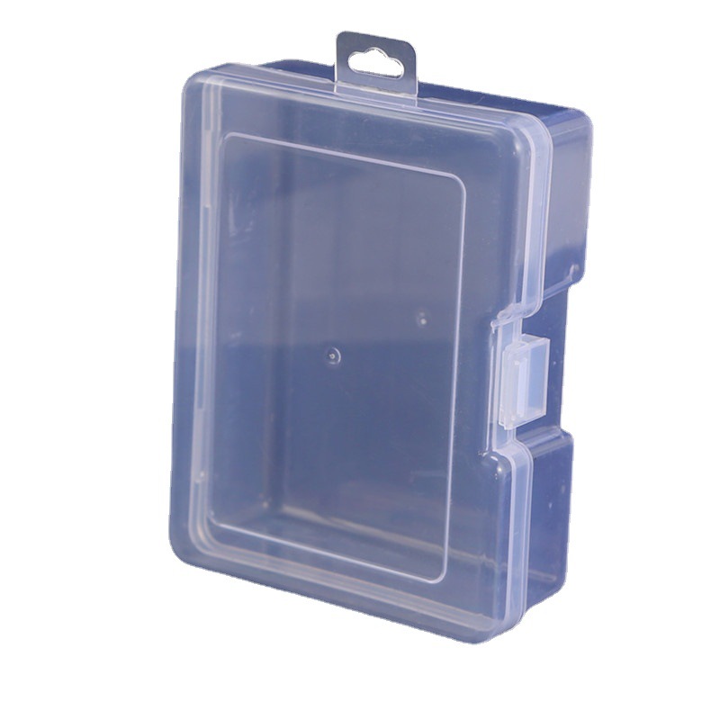 Middle Size Transparent Plastic Storage Box Buckle Lock Box