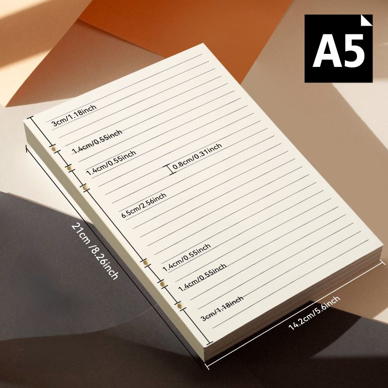 Recharge de papier ligné Filofax pour carnet de notes A4 Exclusive Pen