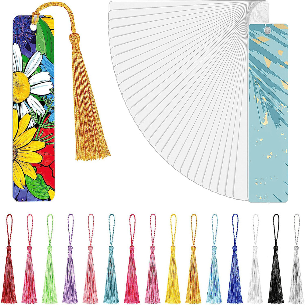 A6 Sublimation Notebook Blank Heat Transfer Notebook And Sublimation Blank  Bookmarks Metal Hole With Tassels For Decorating Diy Crafts - Temu
