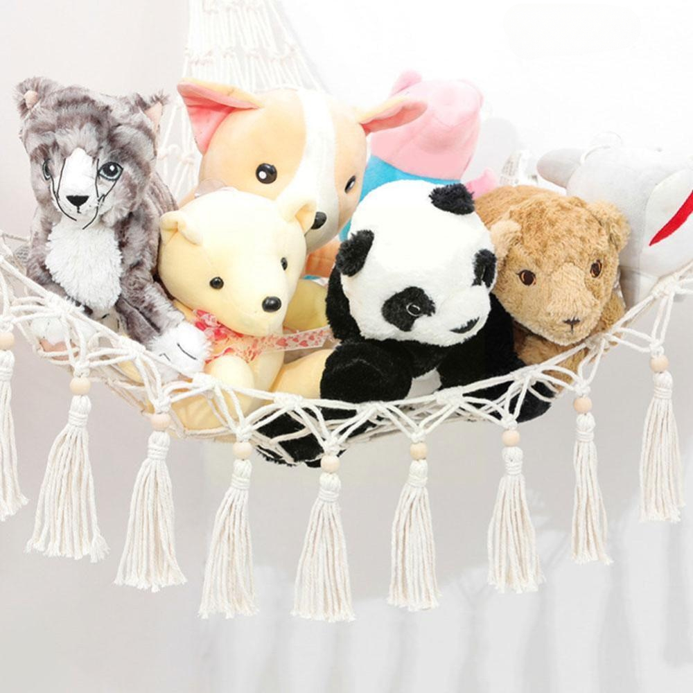 Boho Stuffed Animals Net Hammock Storage Corner Hanging Net - Temu