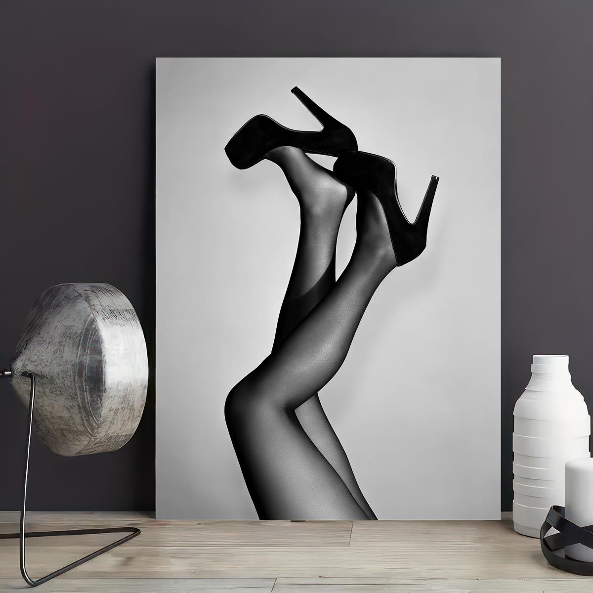 Silver High Heels Art: Canvas Prints, Frames & Posters