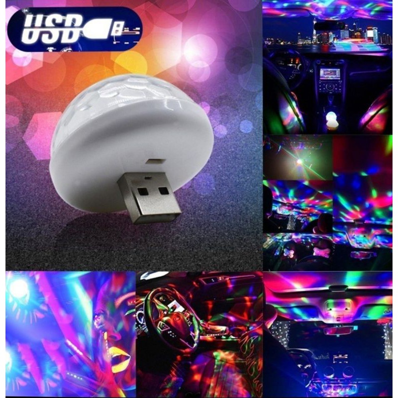 Auto-Atmosphäre-DJ-Licht, USB-Mini-Disco-Licht, Tragbares Mini