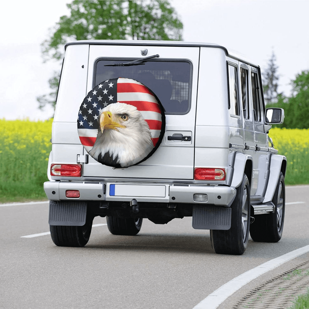 Copriruota Di Scorta Copriruota Con Bandiera Americana Bald Eagle Copriruota  Resistente Alle Intemperie Misura Universale Per Camper RV SUV Truck - Temu  Italy