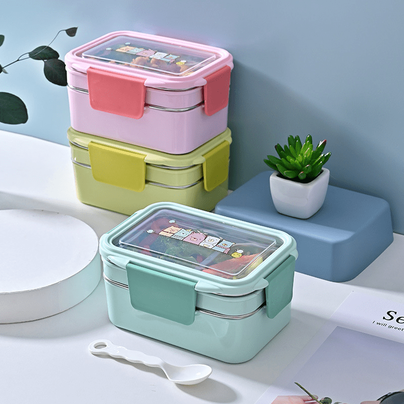 1pc Divided Lunch Box For Students, Office Workers, Picnic, Adult Meal  Container
