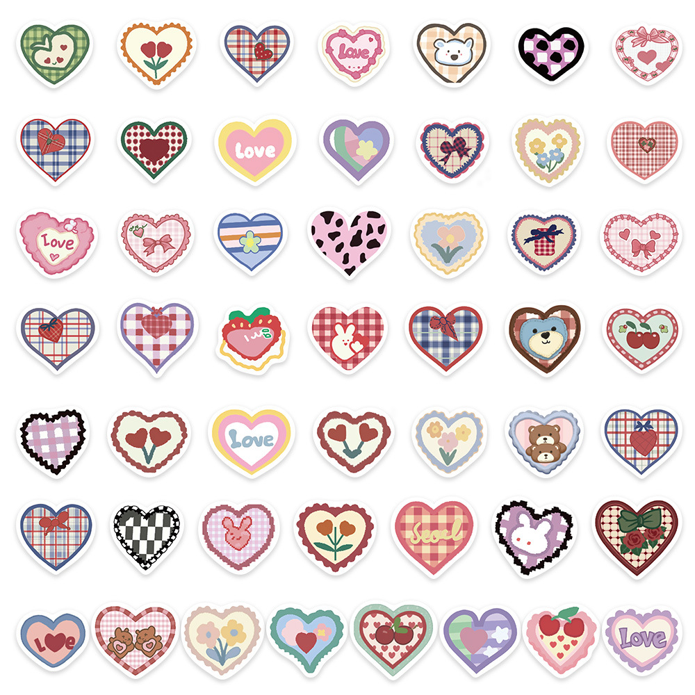 100pcs Love Stickers Cool Room DIY Decoration, For Mobile Phone Computer  Shell Wall Windows General Purpose Kids Teens Adults Durable Small Gift