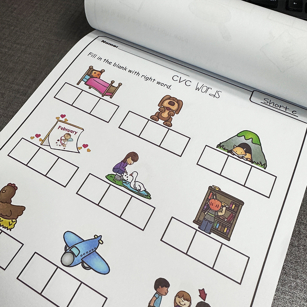 LACHILLY CVC Words Phonics Workbook for Youngsters - 60-Page Read & Match Learning Book with Fun Illustrations, Reinforced Skills & Parent Guide to Support English Language Arts, Phonics Practice Book | Playful Illustrations | Reinforced Skills