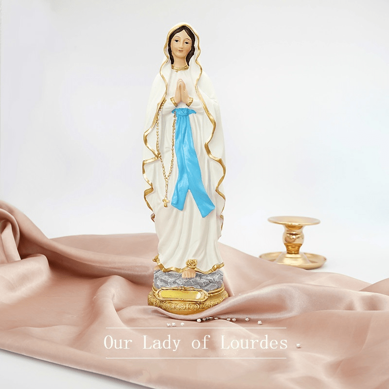 1 Stück 30 Cm Lourdes-Jungfrau-Maria-Statue, Katholische Gesegnete  Jungfrau-Mutter-Maria-Statue, Katholisches Geschenk, Kunstharz