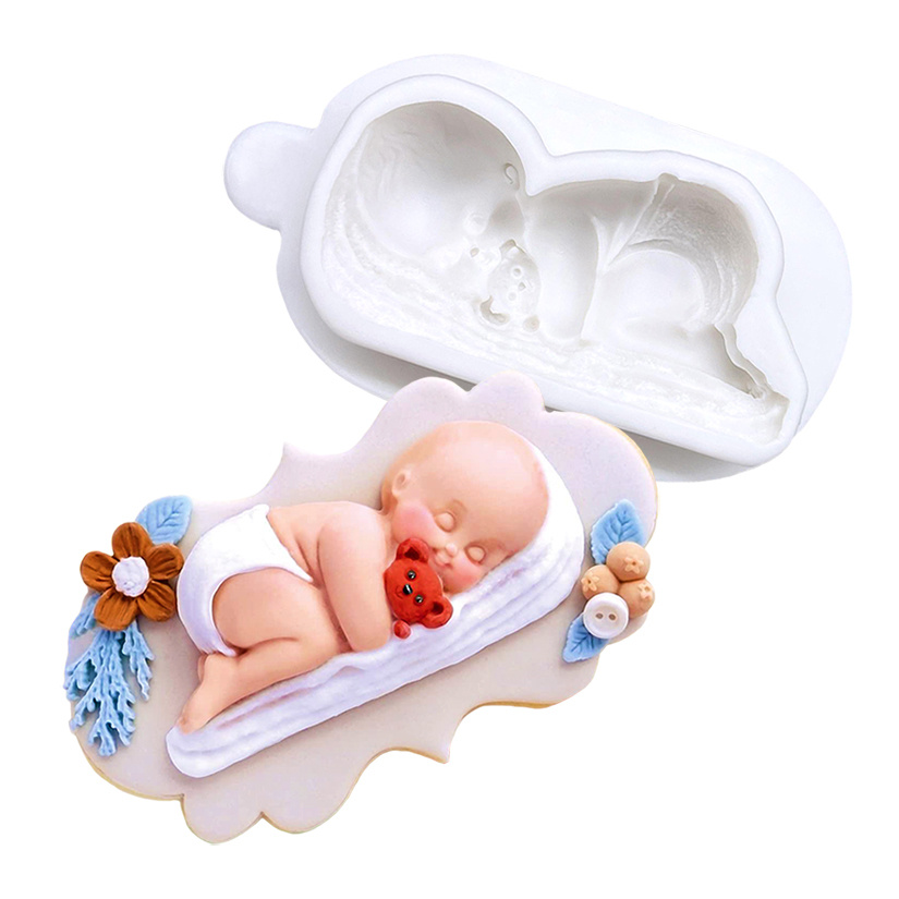 Baby Foot Chocolate Mold 3d Silicone Mold Cute - Temu