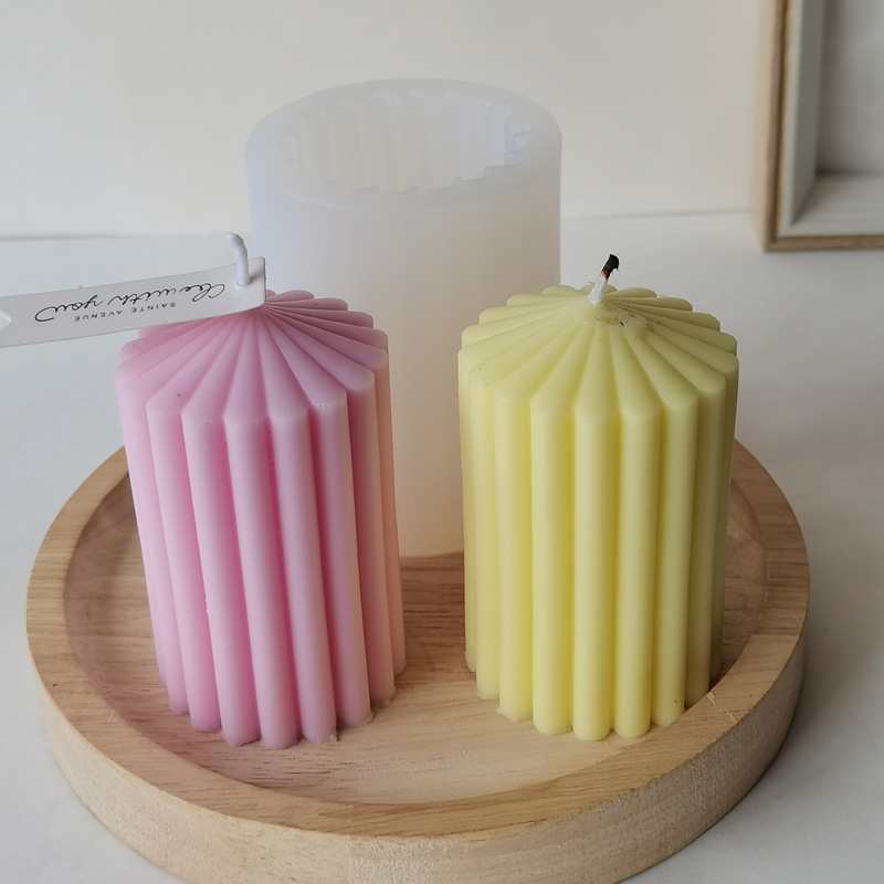 1pc Molde Silicona Velas Perfumadas Cilíndricas Diy Molde - Temu Mexico