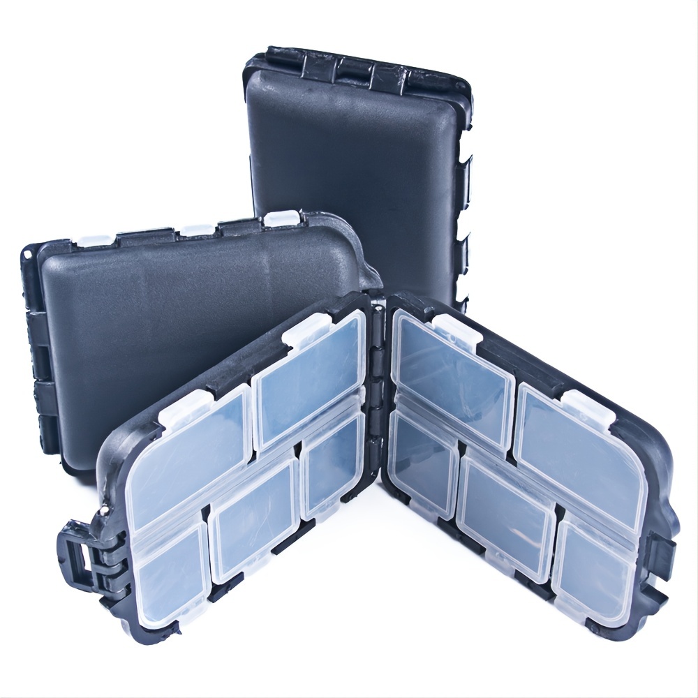 2 Layer Fishing Tackle Box 10 Compartments Hard Tackle Case - Temu