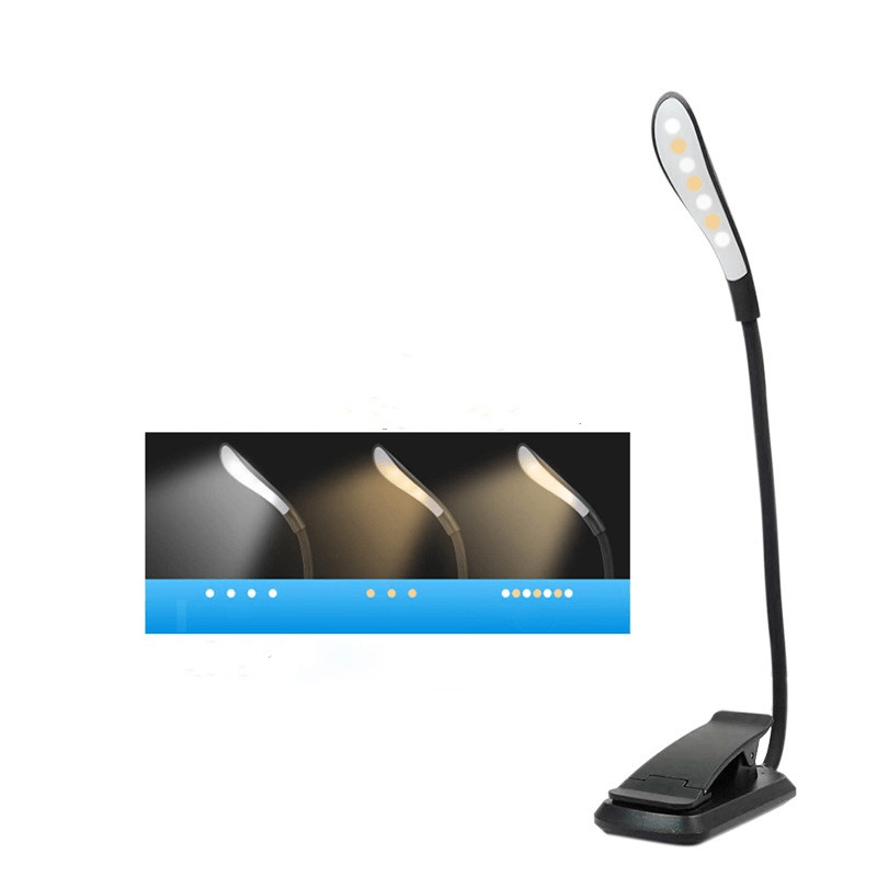 Gritin Lampe Lecture Rechargeable 19 LED Flexible 3 Couleurs