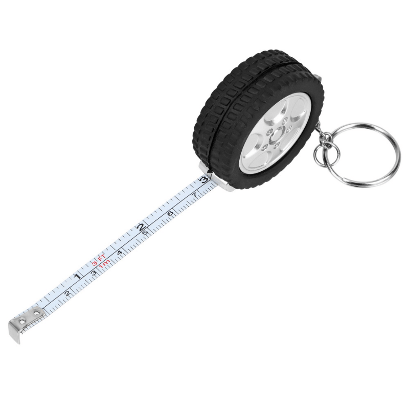 39.37inch Tape Measure Tire Shape Mini Retractable Tape Centimeter/Feet  Keychain Ruler For Travel Camping Sewing Tool