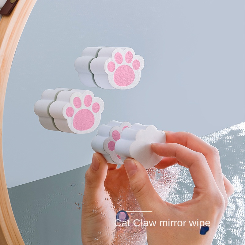 1pc Cat Shape Silicone Cleaning Sponges, Silicone Scrubbers For