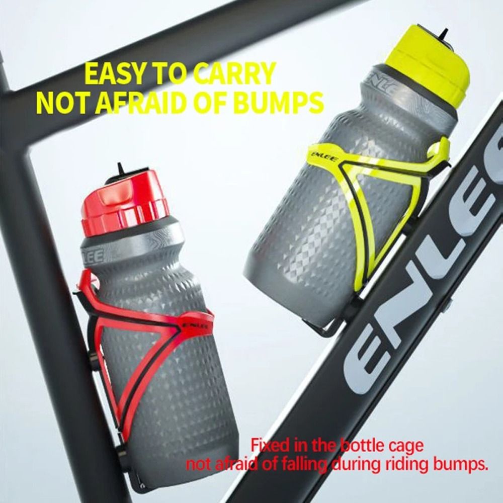  Botella de agua deportiva para bicicleta, botella de agua de  plástico para montar a prueba de fugas para montar (blanco) : Deportes y  Actividades al Aire Libre