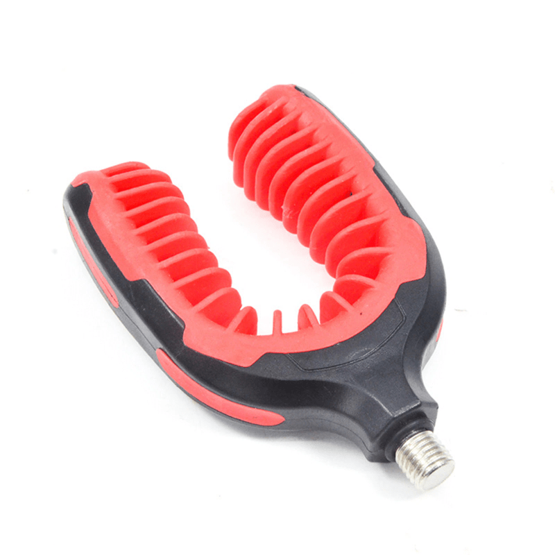 Carp Fishing Rod Holder Rest Heads With 3/8 Thread Luminous Rod Gripper  Rest Gripper Silicone Metal 6.4*4cm Fishing Accessories