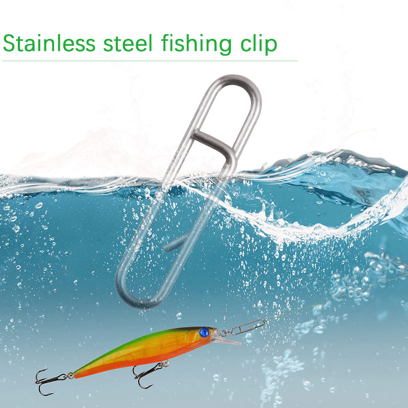 Stainless Steel Fishing Clips Interlocking Snap Fasteners - Temu