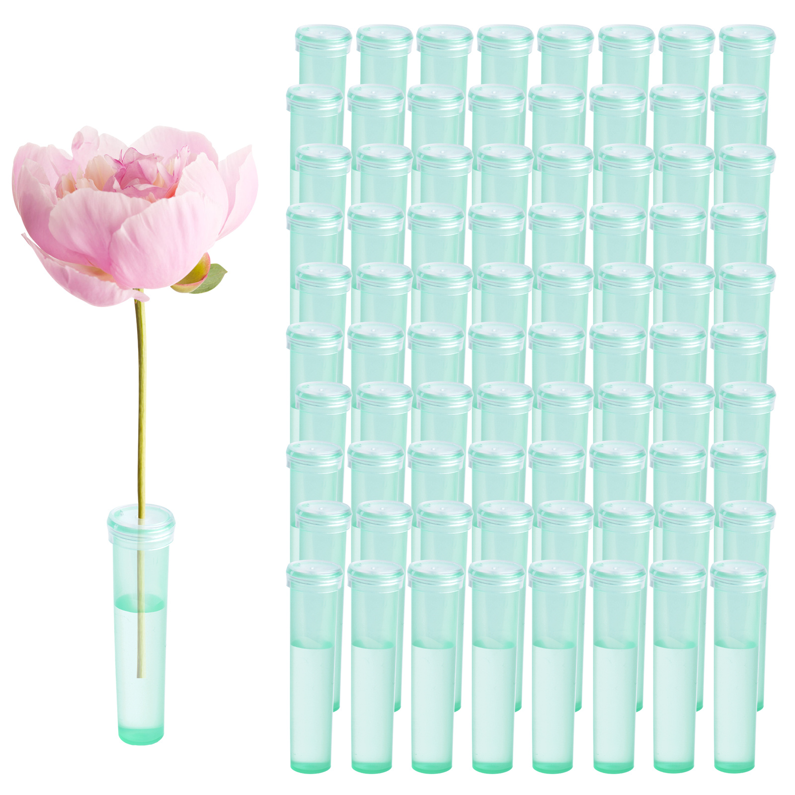 100pcs Small Test Tube Flower water tubes for flowers ikebana