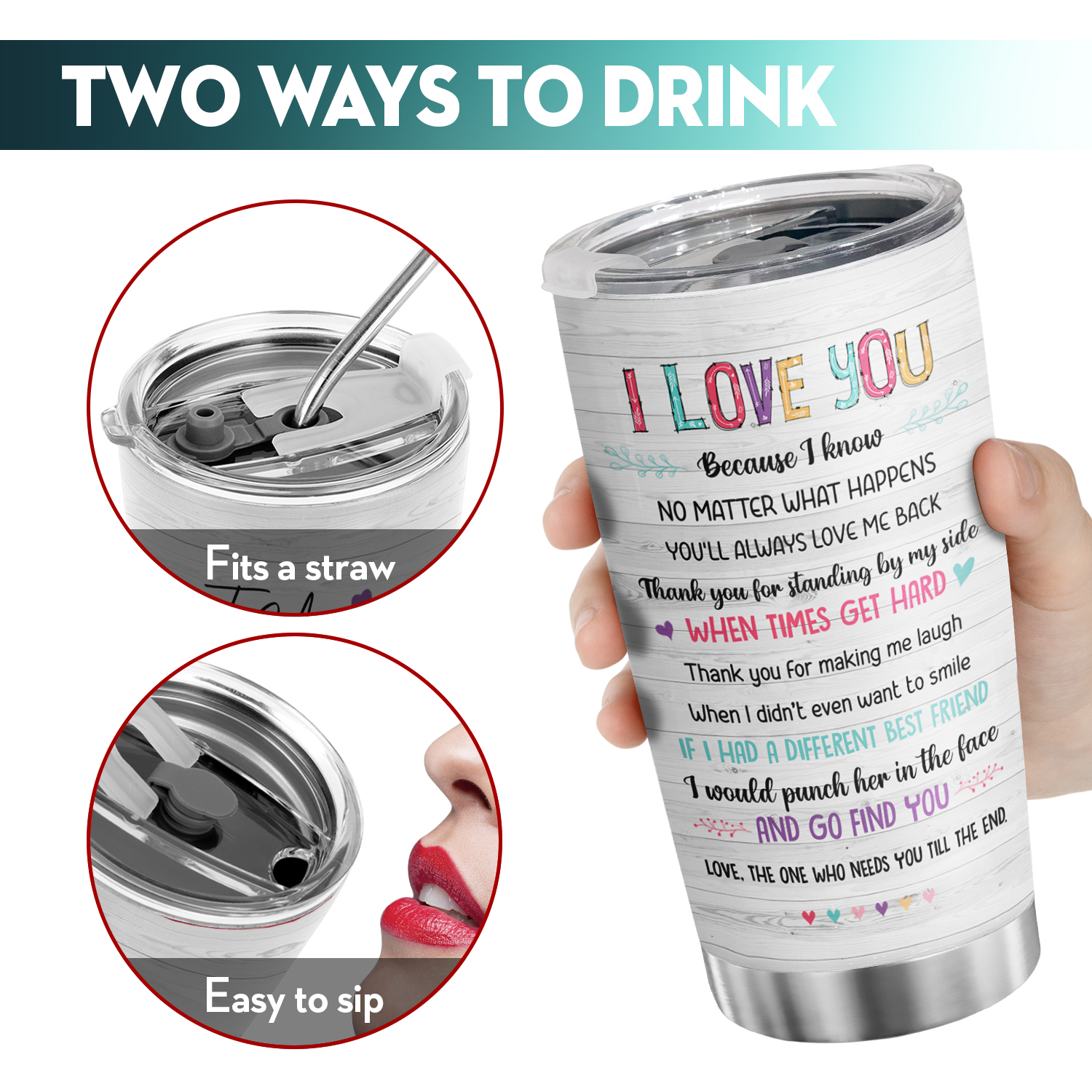 Friends Tumbler With Lid And Straw Side By Side Or Miles - Temu