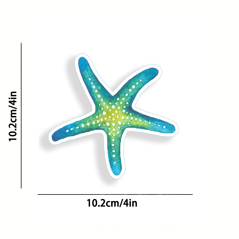 Blue Green Starfish Ocean Beach Sea Animal Star Fish Graphic