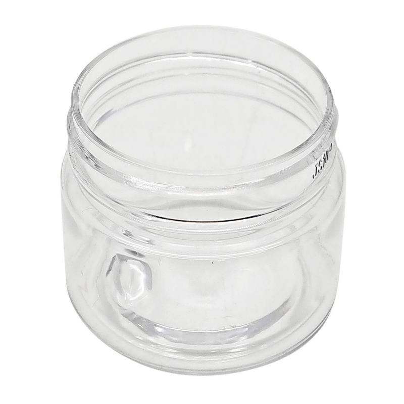 Low Profile Clear Plastic Jars