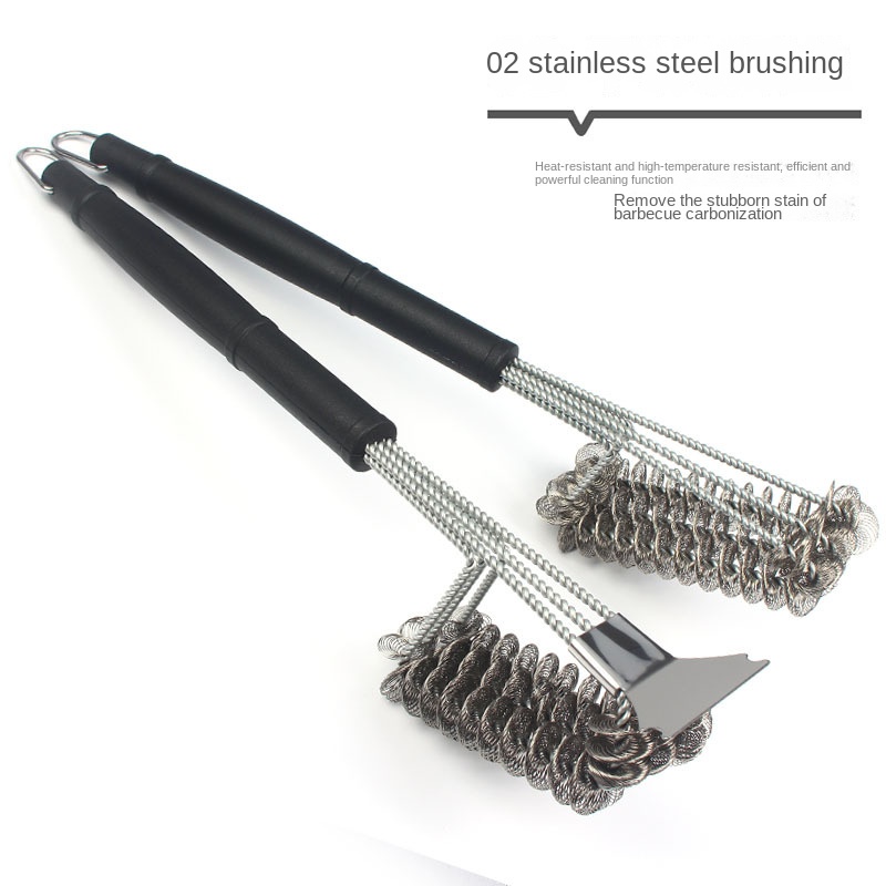 18 BBQ Grill Brush Grate Cleaner Stainless Steel Wire Brush Safe