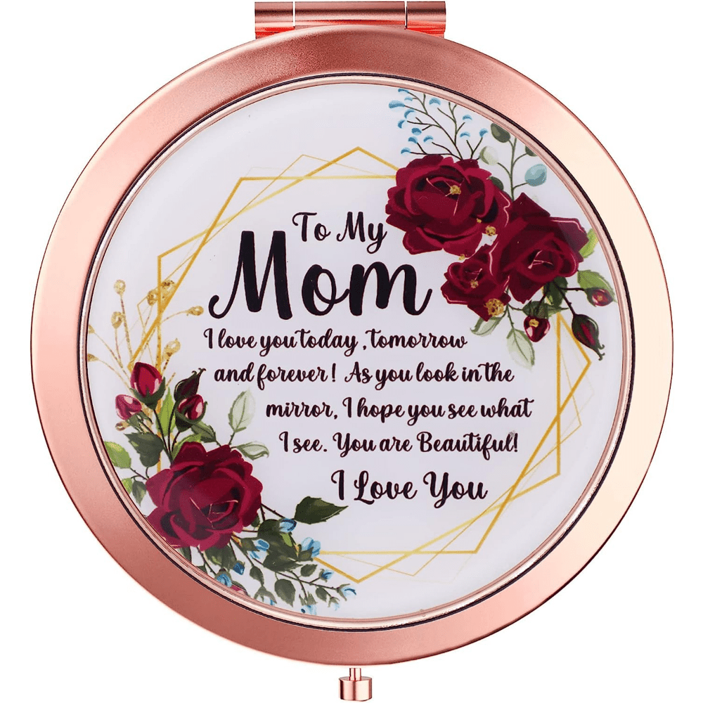 Gifts for Mom-I Love You Mom Gift Compact Mirror,Birthday Gifts