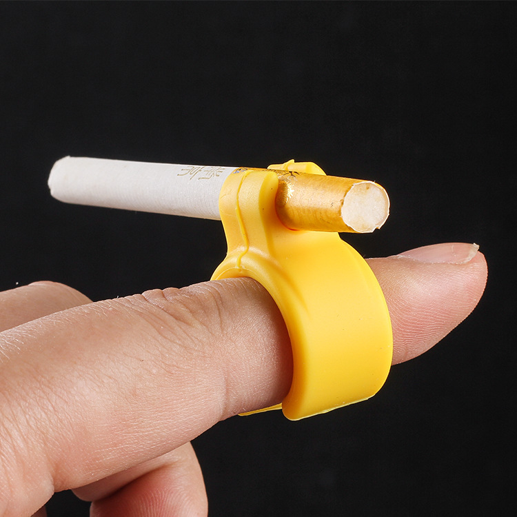 1pc Random Silicone Ring Ashtray, Cigarette Holder, Cigarette Ring