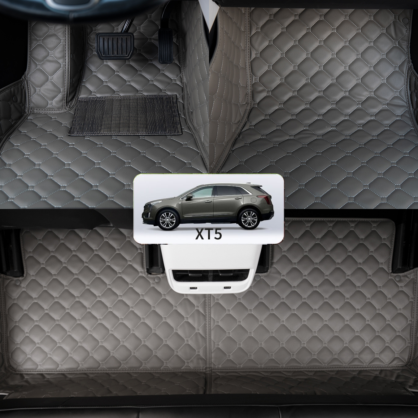 DashMat Original Dashboard Cover Cadillac Catera (Premium Carpet, Gray) - 2
