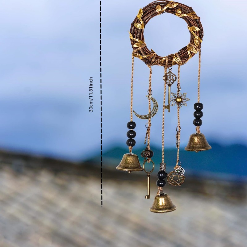 Witch Bells , Protection Bell , Door Bells Chimes Rustic Bells