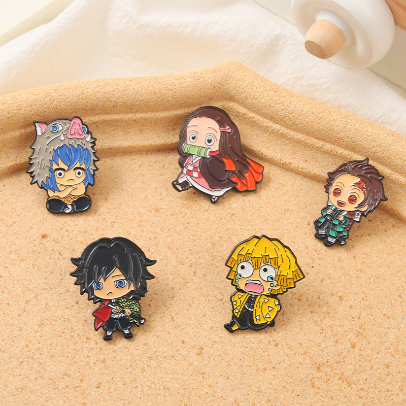 Anime Characters Cartoon Brooch Pins for Men