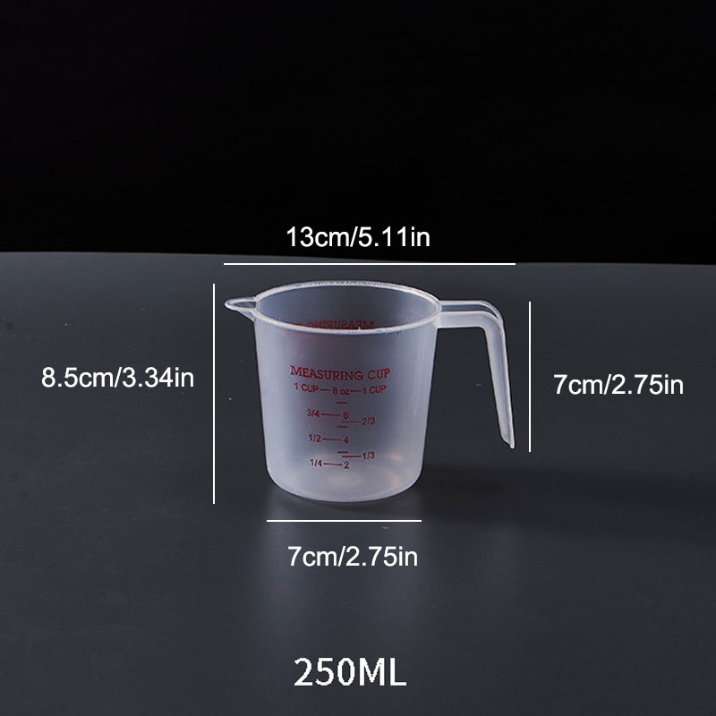 Stackable Plastic Measuring Cup Graduated Liquid Cup - Temu