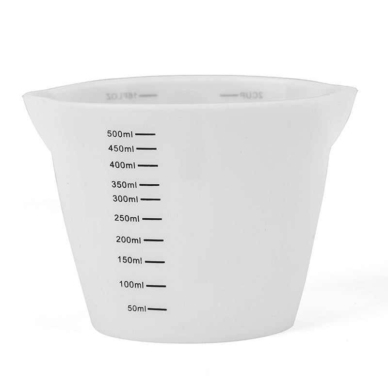 1pc 250ml/500ml Measuring Cup Silicone With Scale Measuring Cylinder Baking Measuring Cup Baking Tools