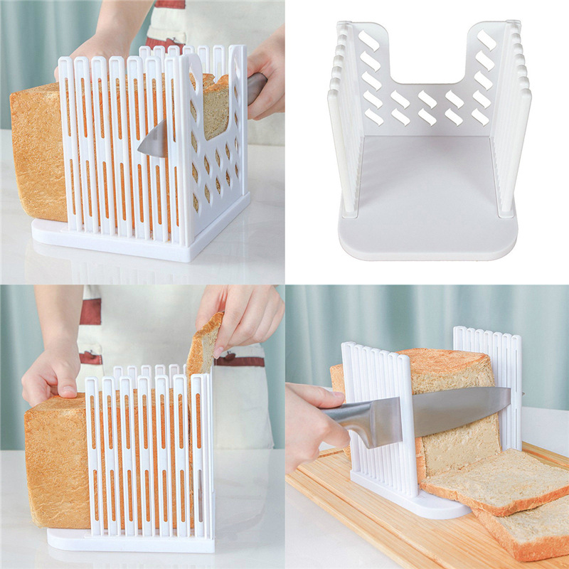 Adjustable Bread Loaf Toasts Slicers Toast Cutting Guide For Homemade Bread  Foldable Kitchen Baking Tools Practical Bread Cutter - Baking & Pastry  Tools - AliExpress