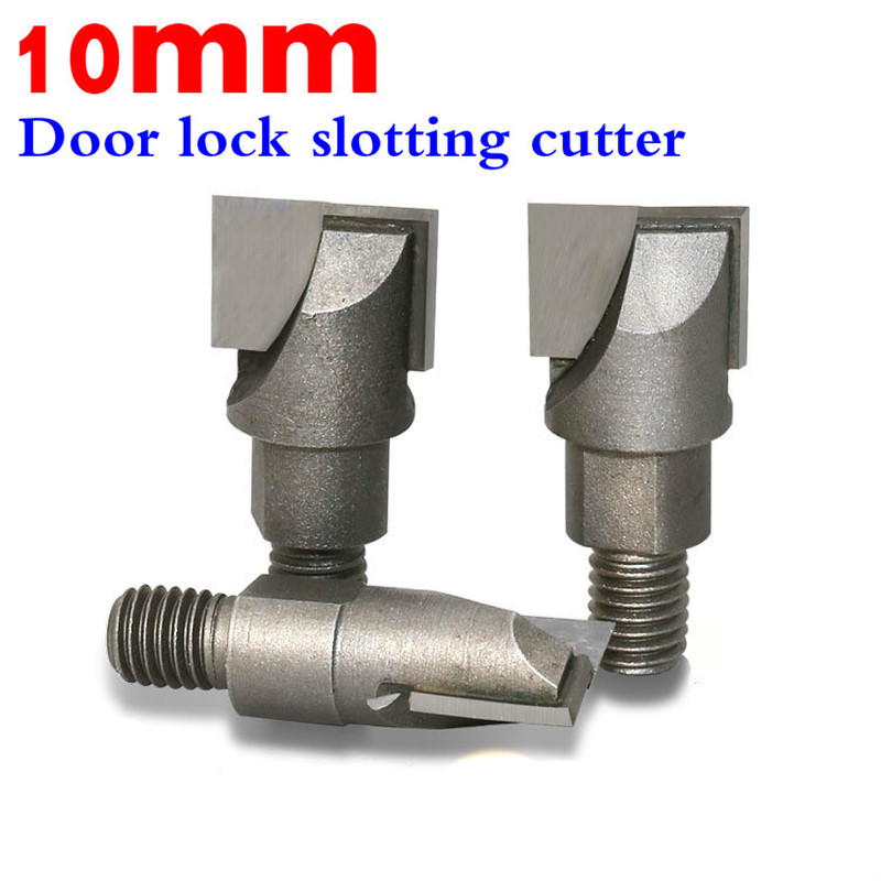 10mm shank tungsten thread mills cnc bottom cleaning router bit woodworking milling cutter tools door lock slotting cutter