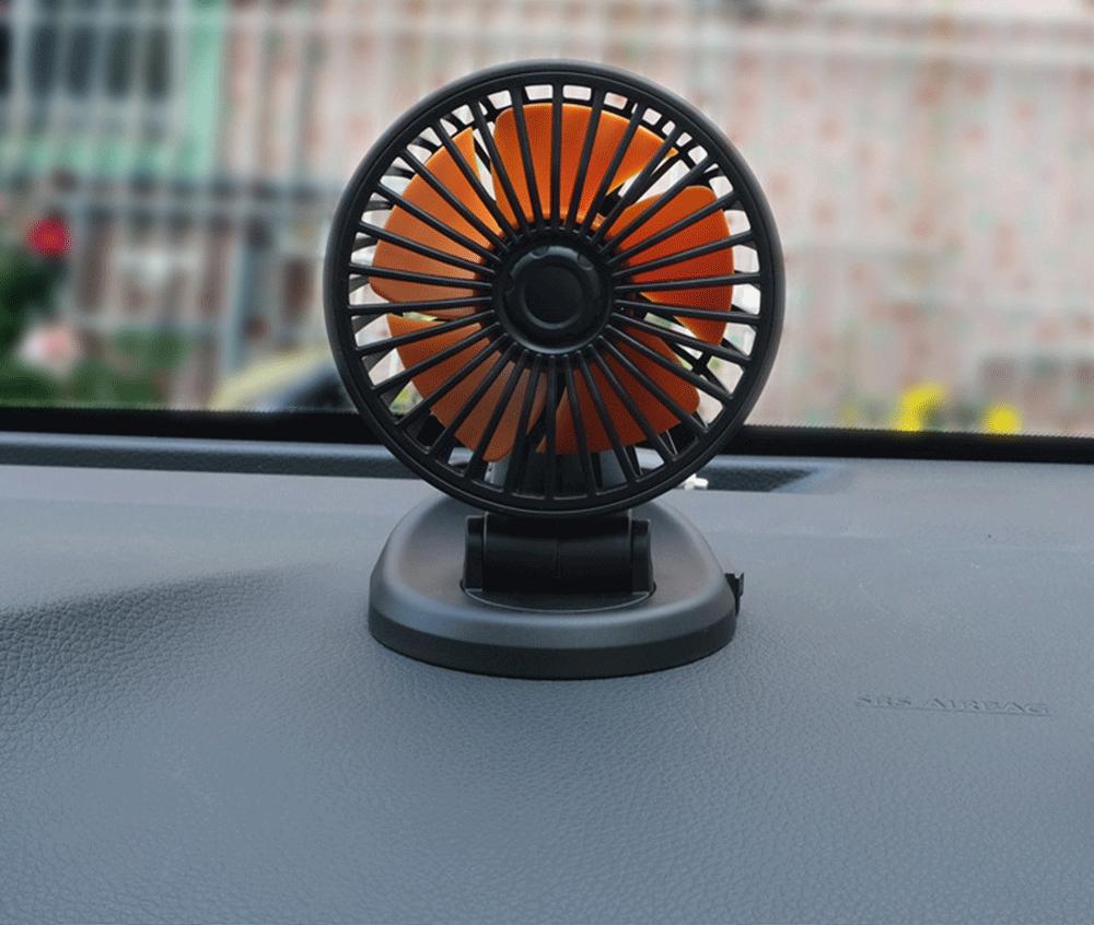 Mini Auto Ventilator 12v 24v Doppelkpfiger Auto Fan, Vertikal Und