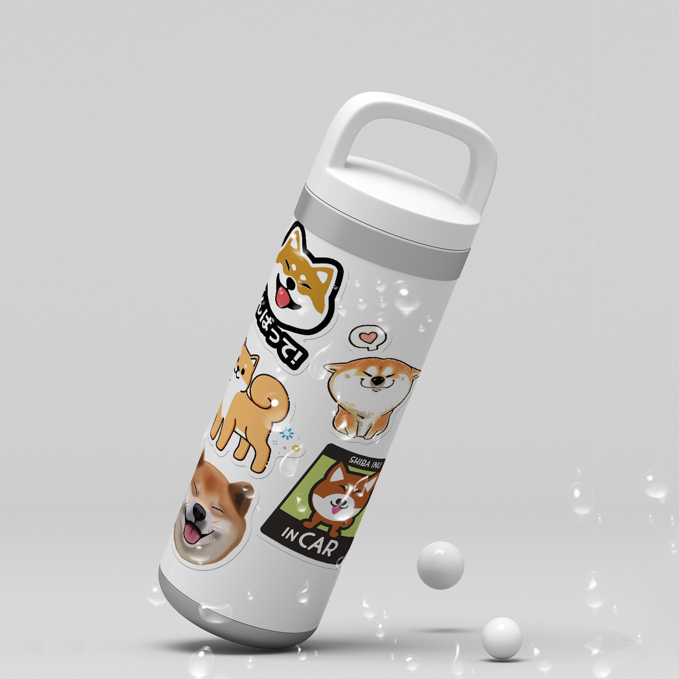 Cute Shiba Inu Dogs Stickers for Water Bottles 50 pcs, Waterproof Vinyl  Fresh Stickers for Teens, Girls, Kids, Graffiti, Cool Trendy for Laptop  Guitar Camera Phone Luggage : : Electronics
