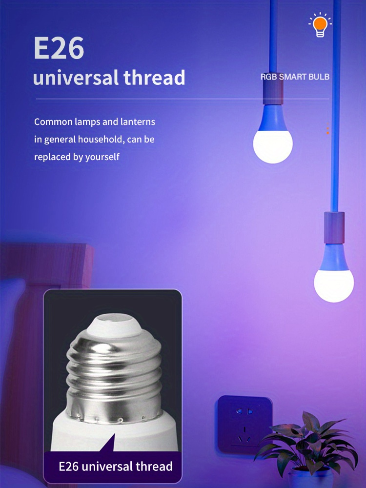 Lampe led twist and light remote pour plante avec télécommande 2.5 x 3 cm  blanc